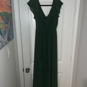 Forest green dress